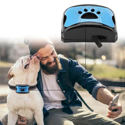 Rechargeable Anti-Bark Collar - Humane No Shock Training Device with Vibration and Sound, USB Ultrasonic Barking Collar for Small, Medium, and Large Dogs