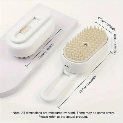 Cat/Dog Shedding Brush, Steam Grooming Tool with Water Spray, Undercoat Hair Removal Comb for Effective Pet Grooming