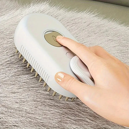 Cat/Dog Shedding Brush, Steam Grooming Tool with Water Spray, Undercoat Hair Removal Comb for Effective Pet Grooming