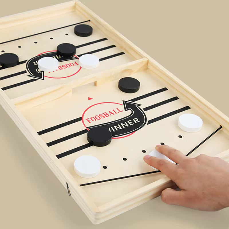 Table Hockey Game: Feya Large Fast Sling Puck Game, Fast-Paced Sling Hockey Board Game, Super Foosball Winner Game, Parent-Child Interactive Toy for Family Fun