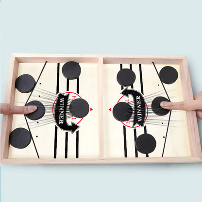 Table Hockey Game: Feya Large Fast Sling Puck Game, Fast-Paced Sling Hockey Board Game, Super Foosball Winner Game, Parent-Child Interactive Toy for Family Fun