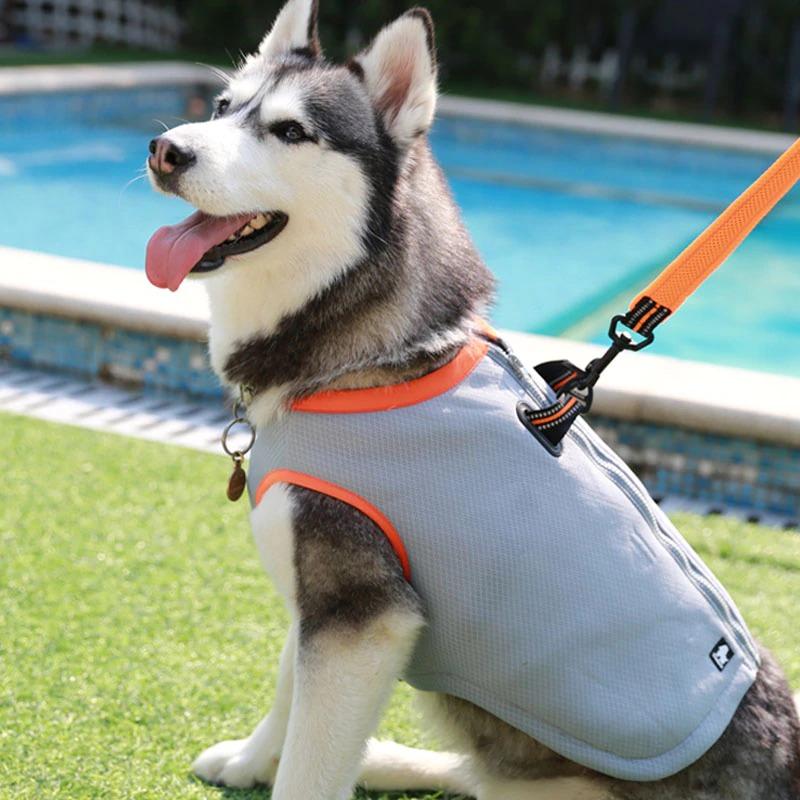 Truelove Dog Cooling Vest Harness, Adjustable Mesh Jacket for Summer Outdoor Activities, Reflective and Quick Release Design for Hunting, Training, and Camping